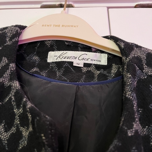 Navy patterned jacket/ blazer - Picture 2 of 6